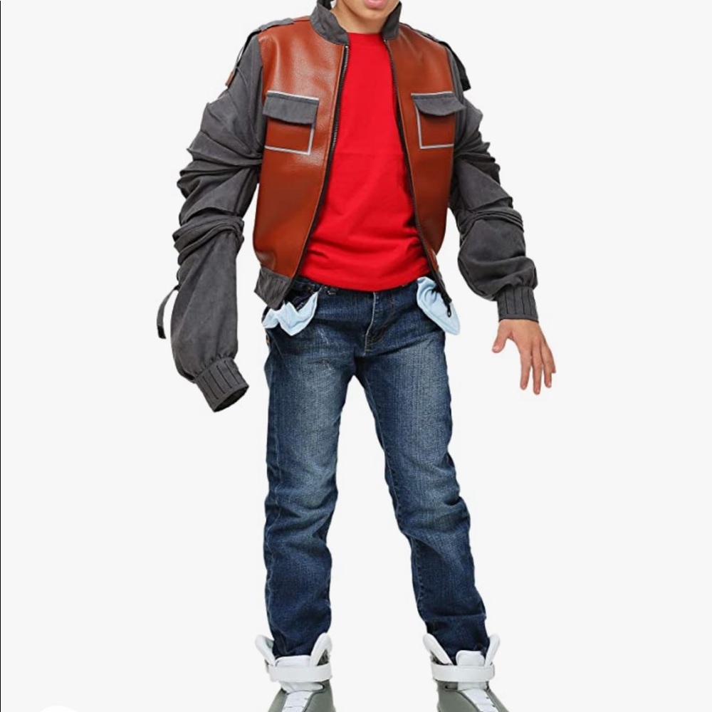 Marty Mcfly Back to the Future Jacket Costume youth small